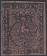 Parma 25 Centesimi Violetto N.4, Splendido Cv 500 - Parma