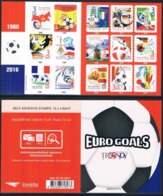 Thailand 2016 Euro Goals/UEFA Football Championship Match Stamp Booklet - Thaïlande
