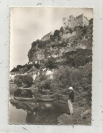 Cp,  SPORTS ,pêche,pêcheur, La Dordogne, BEYNAC Et CAZENAC , écrite 1965 - Pêche