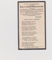 DOODSPRENTJE VANDENDRIESSCHE MARCEL ZOON VAN HONORé EN DUTOIT ROESBRUGGE (1920 - 1933) - Imágenes Religiosas