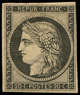 * EMISSION DE 1849 - R3f  20c. Noir Sur Jaune, REIMPRESSION, TB - 1849-1850 Cérès