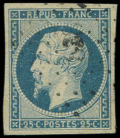 PRESIDENCE - 10   25c. Bleu, Obl. PC, TB/TTB - 1852 Louis-Napoleon