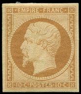 * EMPIRE NON DENTELE - 13A  10c. Bistre, Frais Et TB - 1853-1860 Napoléon III.