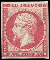 ** EMPIRE NON DENTELE - 17B  80c. Rose, Fraîcheur Postale, TTB - 1853-1860 Napoléon III