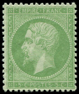 ** EMPIRE DENTELE - 20    5c. Vert, Frais Et TB - 1862 Napoléon III