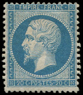 * EMPIRE DENTELE - 22   20c. Bleu, TB - 1862 Napoleon III