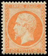 ** EMPIRE DENTELE - 23   40c. Orange, Fraîcheur Postale, TTB - 1862 Napoleon III