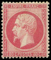 * EMPIRE DENTELE - 24   80c. Rose, Bien Centré, TB - 1862 Napoleon III