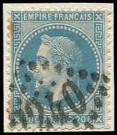 EMPIRE LAURE - 29Bb 20c. Bleu, T II, "A LA CORNE", Obl. GC 2240 S. Fragt, TB - 1863-1870 Napoleon III With Laurels