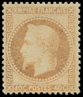 (*) EMPIRE LAURE - 31   40c. Orange, Bon Centrage, Couleur Oxydée, TB. C - 1863-1870 Napoleon III With Laurels