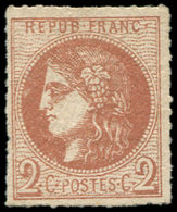 ** EMISSION DE BORDEAUX - 40B   2c. Brun-rouge, R II, Frais Et TTB - 1870 Emisión De Bordeaux