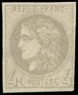 * EMISSION DE BORDEAUX - 41Ba  4c. Gris-jaunâtre, R II, TB. C - 1870 Emisión De Bordeaux