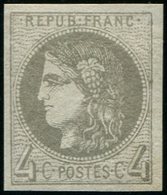 * EMISSION DE BORDEAUX - 41Bd  4c. Gris Foncé, R II, Quasiment **, TTB - 1870 Bordeaux Printing