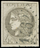 EMISSION DE BORDEAUX - 41Bc  4c. Gris Foncé, Obl. GC 1462, TTB - 1870 Emisión De Bordeaux