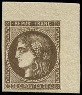 ** EMISSION DE BORDEAUX - 47   30c. Brun, Cdf, Frais Et Superbe - 1870 Emisión De Bordeaux