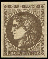 ** EMISSION DE BORDEAUX - 47   30c. Brun, Fraîcheur Postale, TTB - 1870 Emisión De Bordeaux