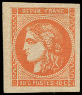 * EMISSION DE BORDEAUX - 48   40c. Orange, Très Grandes Marges, Frais Et TTB - 1870 Emisión De Bordeaux