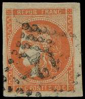 EMISSION DE BORDEAUX - 48   40c. Orange, Oblitéré GC, TB - 1870 Emisión De Bordeaux