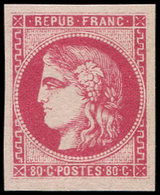 ** EMISSION DE BORDEAUX - 49   80c. Rose, Belle Nuance, Fraîcheur Postale, Superbe - 1870 Emisión De Bordeaux