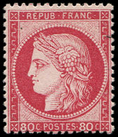 * CERES DENTELE - 57b  80c. Carmin Vif, Frais Et TB - 1871-1875 Cérès