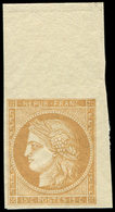 ** CERES DENTELE - 59c  15c. Bistre, NON DENTELE, Cdf, TTB. C - 1871-1875 Cérès