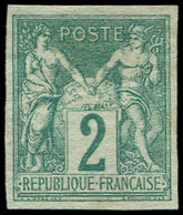 (*) TYPE SAGE - 62a   2c. Vert, NON DENTELE, TB - 1876-1878 Sage (Type I)