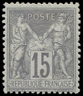 * TYPE SAGE - 77   15c. Gris, Bon Centrage, TB - 1876-1878 Sage (Type I)