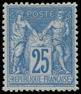 * TYPE SAGE - 79   25c. Bleu, Très Bon Centrage, TTB - 1876-1878 Sage (Type I)