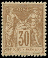 ** TYPE SAGE - 80   30c. Brun-jaune, Très Bon Centrage, TB - 1876-1878 Sage (Type I)