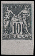 ** TYPE SAGE - 89b  10c. Noir Sur Lilas, NON DENTELE, Bdf, TB - 1876-1878 Sage (Type I)