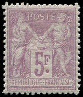 ** TYPE SAGE - 95    5f. Violet Sur Lilas, Bien Centré, TTB - 1876-1878 Sage (Type I)