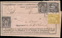 Let TYPE SAGE SUR LETTRES - N°86 Et 88 (3) Obl. Càd T16 MORAS 7/4/78 Sur Sort De Chargement, TB - 1877-1920: Periodo Semi Moderno