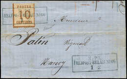 Let ALSACE-LORRAINE - 5   10c. Bistre-brun, Obl. Cachet Bleu K:PR:/FELDPOST.RELAIS N°66/1 2 S. LAC Incomplète D'EPINAL,  - Autres & Non Classés