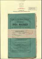 Let OBLITERATIONS PAR DEPARTEMENTS - 24/DOUBS Càd Rouge JOURNAUX/MONTBELIARD PP1 6/10/77 Sur Bande Journal Des Maires Av - 1849-1876: Période Classique