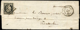 Let OBLITERATIONS PAR DEPARTEMENTS - 85/TARN & GARONNE N°3 Filet De Voisin à Gauche, Obl. GRILLE S. LAC, Càd T15 MONTAUB - 1849-1876: Periodo Clásico
