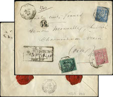 Let LETTRES DE PARIS - N°75 Défx, 81 Et 90 Obl. Càd Octog. LEX RUE LAFAYETTE 19/9/87, Descriptif De Chargement Au Recto, - 1849-1876: Periodo Clásico