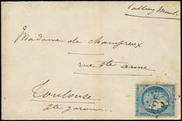 Let BALLONS MONTES - N°37 Obl. GC 3997 De TOURS S. CP, Arr. TOULOUSE 9/11, TB. PLI CONFIE VILLE De CHATEAUDUN - Guerra De 1870