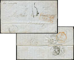 Let POSTE MARITIME - MP Rouge COLONIES/ART-18 Sur LAC De Panama De 1850, TB - Poste Maritime