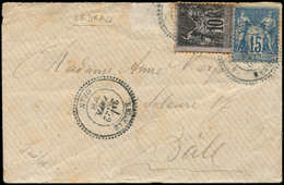 Let LETTRES ET OBLITERATIONS D'ALGERIE - N°89 Et 90 Obl. Càd BEDEAU 22/2/(88) Sur Env., TB - 1849-1876: Classic Period