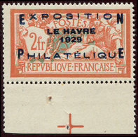 ** EMISSIONS DU XXème SIECLE - 257A  Expo Le Havre, 2f. Orange Et Vert-bleu, Bdf, TTB - Nuevos