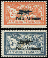 ** POSTE AERIENNE - 1/2 2f. Et 5f, Salon De Marseille, TB - 1927-1959 Neufs