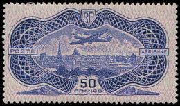 ** POSTE AERIENNE - 15  50f. Burelé, TB - 1927-1959 Nuevos