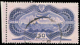 POSTE AERIENNE - 15  50f. Burelé, Obl., TB - 1927-1959 Nuevos