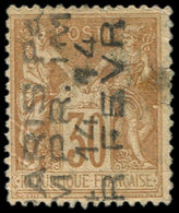 (*) PREOBLITERES - 8   Sage, 30c. Brun, 14 FEVR., Défx, Aspect TB - 1893-1947