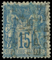 (*) PREOBLITERES - 17  Sage, 15c. Bleu, Surch. Verticale 15 SEPT, B/TB - 1893-1947