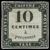 (*) TAXE - 1   10c. Noir Litho, Grande Rareté En Neuf, TB. S - 1859-1959 Cartas & Documentos