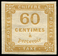 * TAXE - 8   60c. Jaune-bistre, TB. Br - 1859-1959 Cartas & Documentos