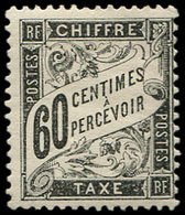 * TAXE - 21  60c. Noir, Frais Et TB. C - 1859-1959 Lettres & Documents