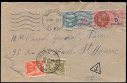 Let TAXE - 86 Et 87, 10f. Et 20f. Obl. Càd PARIS DISTRIBUTION 3/8/50 S. Env. Affr. 5f. Et 10f. Fiscaux Obl. Càd NOGENT-S - 1859-1959 Cartas & Documentos