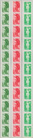 ** ROULETTES - 84a, 85a Et 96a, Liberté, 1,70 Vert, 2,10 Rouge Et 2,70 Vert, Gomme Brillante, BANDES De 12, TB - Coil Stamps